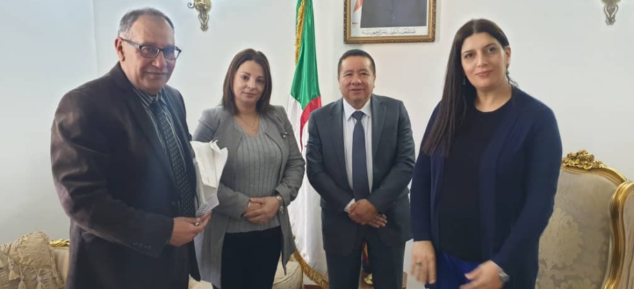 Embajador de Colombia en Argelia y la directora general de la Cámara Argelina de Comercio e Industria (CACI) buscan dinamizar relaciones económicas, comerciales y de inversión