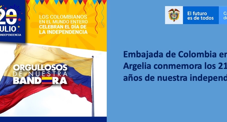 Embajada de Colombia en Argelia conmemora los 210 años de nuestra independencia