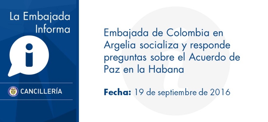 Embajada de Colombia en Argelia