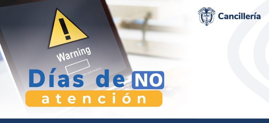 La Embajada y el Consulado de Colombia en Argelia informan que no tendrán atención al público del 10 al 12 de abril de 2024, con motivo de la fiesta religiosa “Aid El Fitr”